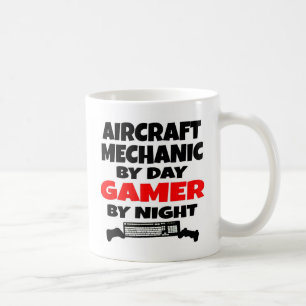 Vliegtuig Mechanic Gamer Koffiemok