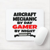 Vliegtuig Mechanic Gamer Muismat (Met muis)