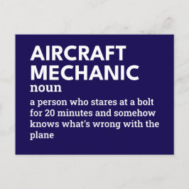 Vliegtuig Mechanic - Job Definition Kaart
