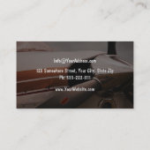 Vliegtuig Mechanic Professional Services Kaarten Visitekaartje (Achterkant)