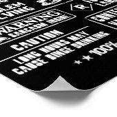 Vliegtuig mechanica - Mechanische multitasking t - Poster (Hoek)