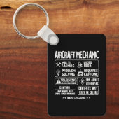 Vliegtuig mechanica - Mechanische multitasking t - Sleutelhanger (Voorkant)
