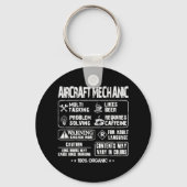 Vliegtuig mechanica - Mechanische multitasking t - Sleutelhanger (Voorkant)