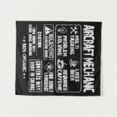 Vliegtuig mechanica - Mechanische multitasking t - Wandkleed (Voorkant (horizontaal))