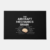 Vliegtuig Mechanics Brain Funny Airicopter Deurmat (Voorkant)