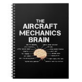 Vliegtuig Mechanics Brain Funny Airicopter Notitieboek (Voorkant)
