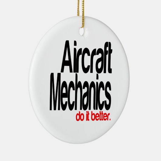 Vliegtuig Mechanics doen het beter Keramisch Ornament (Rechts)