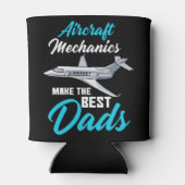 Vliegtuig Mechanics maken de beste Dads Blikjeskoeler (Achterkant)