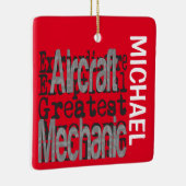 Vliegtuig Mechanische Extraordinaire CUSTOM Keramisch Ornament (Rechts)