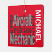 Vliegtuig Mechanische Extraordinaire CUSTOM Keramisch Ornament (Links)