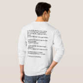 Vliegtuig Mechanische Humor T-shirt (Achterkant volledig)