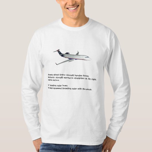 Vliegtuig Mechanische Humor T-shirt (Voorkant)