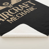 Vliegtuig Mechanische luchtvaart | Cute Gift Sherpa Deken (3/4)