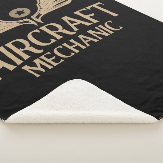 Vliegtuig Mechanische luchtvaart | Cute Gift Sherpa Deken (3/4)