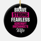 Vliegtuig Mechanische onderhoudstechnicus Keramisch Ornament (Achterkant)