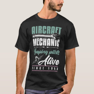 Vliegtuig Mechanische Shirten Vliegtuigmachine T-shirt