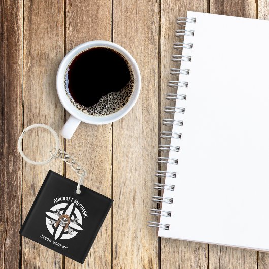 Vliegtuig Mechanische Typografie, Schedelpiloot, L Sleutelhanger