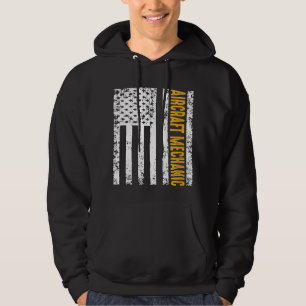 Vliegtuig-Mechanische Vlagvliegtuig van de Verenig Hoodie