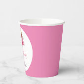 Vliegtuig Meisje Baby shower Papieren Bekers (Links)