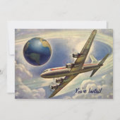  vliegtuig met de Uitnodiging van de Monsterschoei (Voorkant)