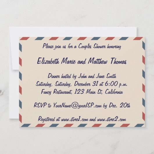  vliegtuig met de Uitnodiging van de Monsterschoei (Achterkant)