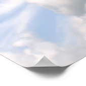 Vliegtuig met een kilometer weg zal je een mijl br poster (Hoek)