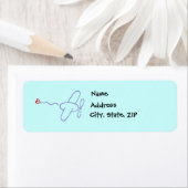 Vliegtuig met hart etiket (Insitu)