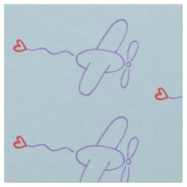 Vliegtuig met hart stof