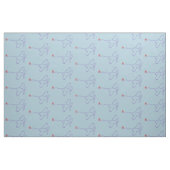 Vliegtuig met hart stof (Fat Quarter)