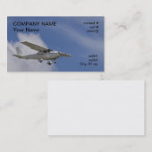 vliegtuig met hoog licht visitekaartje (Voorkant / Achterkant)