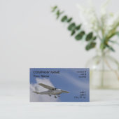 vliegtuig met hoog licht visitekaartje (Staand voorkant)