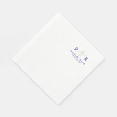 vliegtuig met Initialen piloot Logo Servet (Hoek)