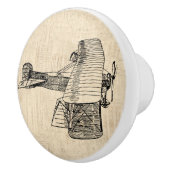 Vliegtuig met ouderdomsvlieger keramische knop (Rechts)