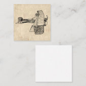 Vliegtuig met ouderdomsvlieger notitiekaartje (Voorkant / Achterkant)