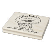 Vliegtuig met paddenstoel, biologische voedselvoor rubberstempel (Stempel)