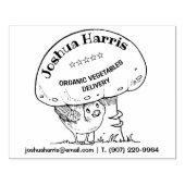 Vliegtuig met paddenstoel, biologische voedselvoor rubberstempel (Afrduk)