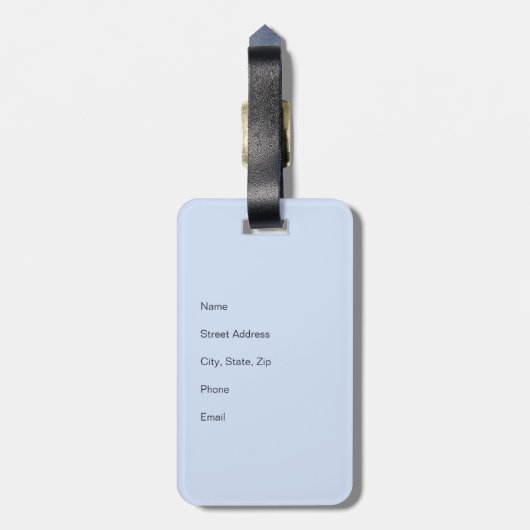 Vliegtuig met uw Initialen of luchthavencode Bagagelabel (Achterkant verticaal)