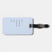 Vliegtuig met uw Initialen of luchthavencode Bagagelabel (Achterkant horizontaal)