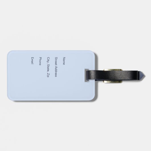 Vliegtuig met uw Initialen of luchthavencode Bagagelabel (Achterkant horizontaal)