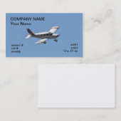 vliegtuig met weinig licht visitekaartje (Voorkant / Achterkant)