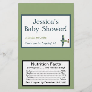 Vliegtuig Microgolf Popcorn Wrapper Flyer