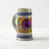 Vliegtuig moderne roze blokken bierpul (Voorkant links)
