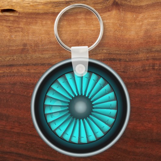 Vliegtuig motor. sleutelhanger (Voorkant)