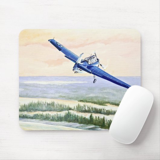  Vliegtuig Muismat (Met muis)