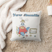 Vliegtuig nieuwe tante van jongen T-shirts en gesc Kussen (Deken)