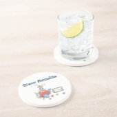 Vliegtuig nieuwe tante van jongen T-shirts en gesc Zandsteen Onderzetter (Zijkant)