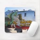 Vliegtuig Nose Art Muismat (Met muis)