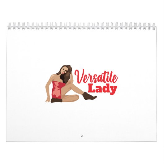 Vliegtuig Nose Art Versatile Lady - Gift Idee Kalender (Hoes)