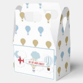 Vliegtuig/ omhoog en weg! bedankdoosjes. bedankdoosjes (Geopend)