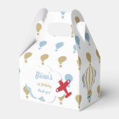 Vliegtuig/ omhoog en weg! bedankdoosjes. bedankdoosjes (Achterkant)